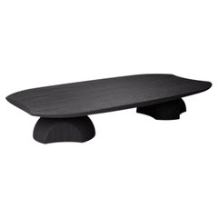 Deepah Low Table Twin in Natural Oak Veneer by Pendhapa