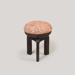 Sgabello Deepah in legno massello di teak di Pendhapa
