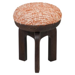 Sgabello Deepah in legno massello di teak di Pendhapa