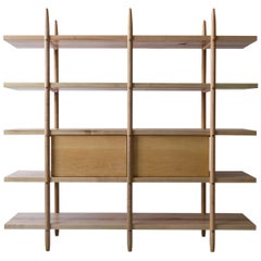 Deepstep Shelving, Modular Storage with Fine Wood Detailing