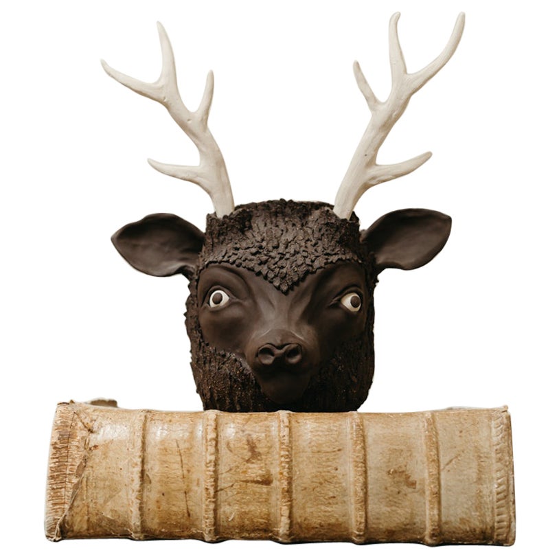 Opera d'arte in ceramica "Deer" di Luis Vidal
