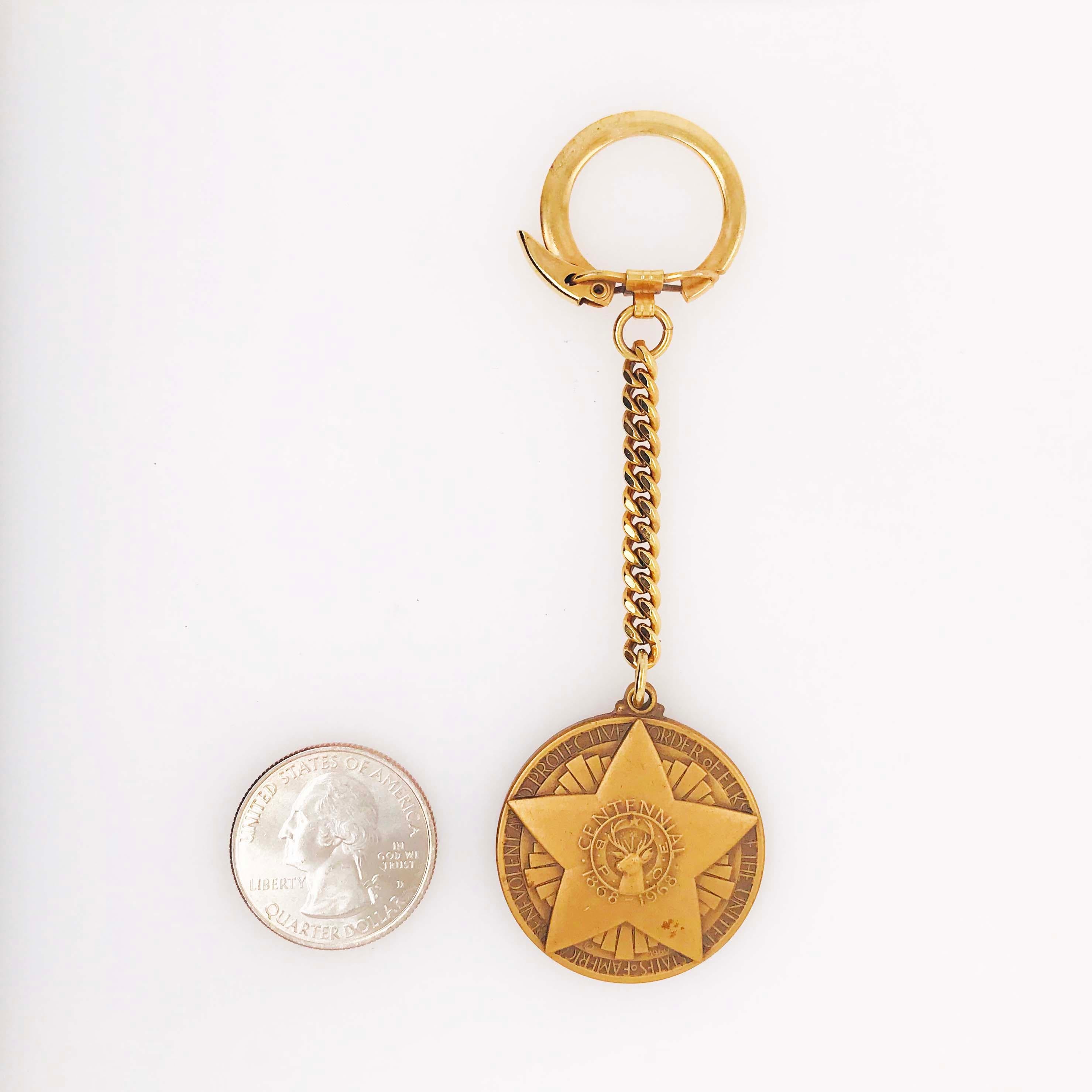 Deer Coin Keychain, Antler Token Keyring 1