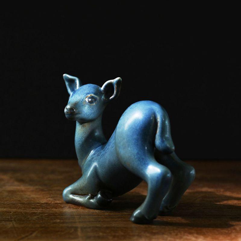European Deer Figurine in Ceramic by Gunnar Nylund For Sale