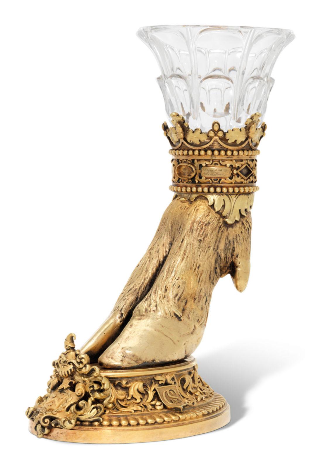 Trofeo de caza de ciervo francés de Jean-Francois Deniere Circa 1836 Dorado en venta