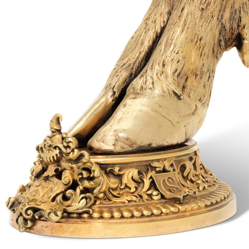 XIXe siècle Trophée de chasse de cerf par Jean-Francois Deniere vers 1836 en vente