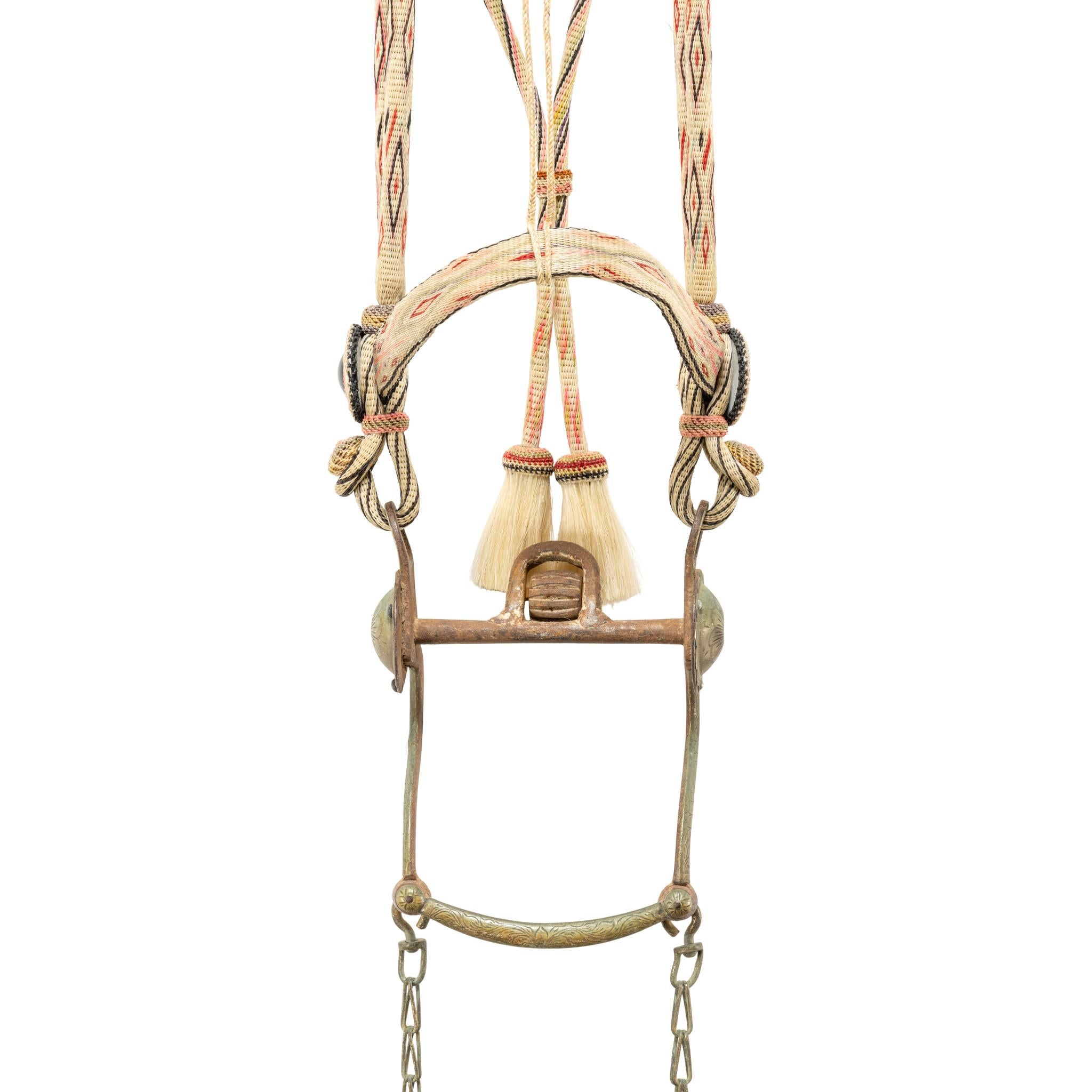 Deer Lodge Prison Horse Hair Bridle Estadounidense en venta