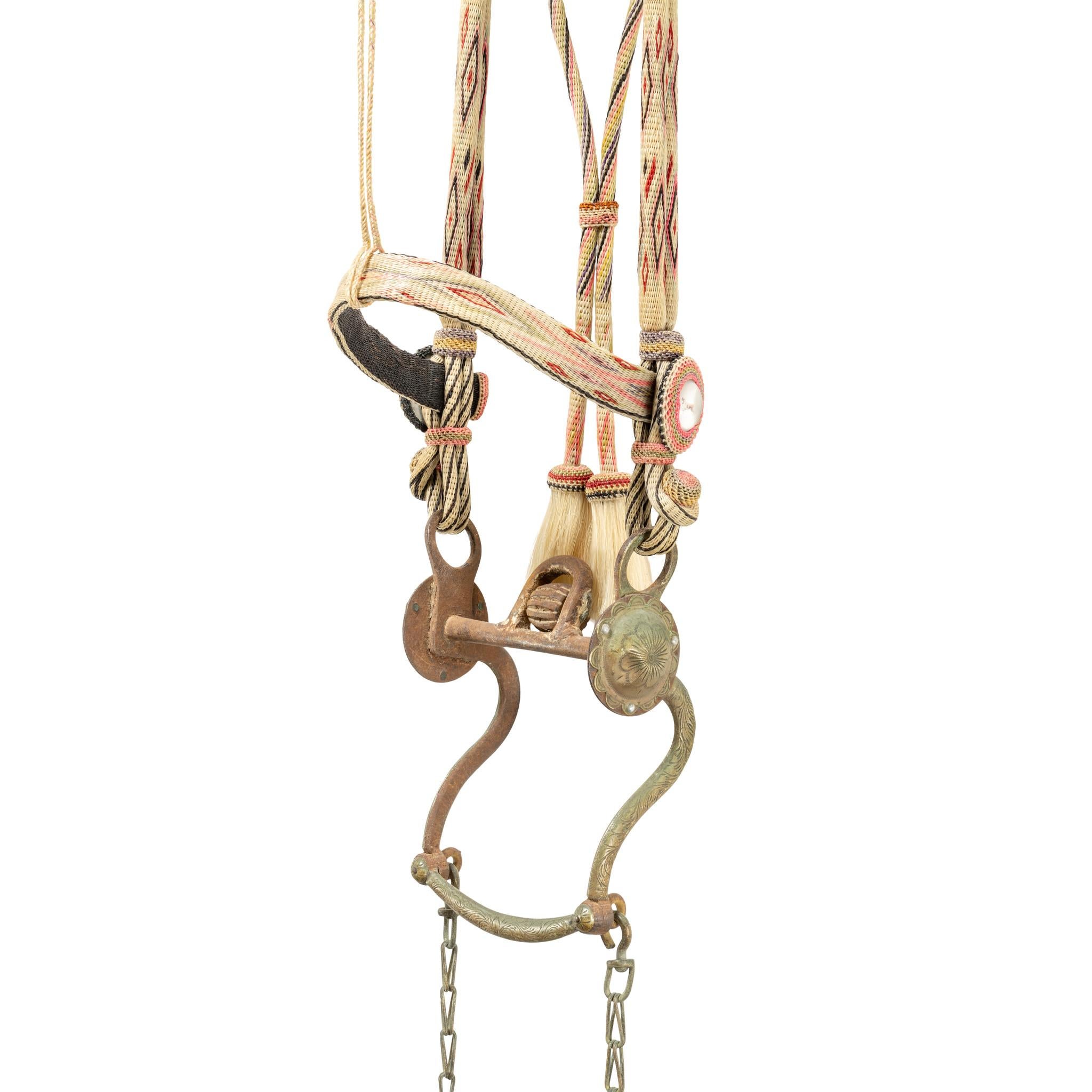 Deer Lodge Prison Horse Hair Bridle Tejido a mano en venta