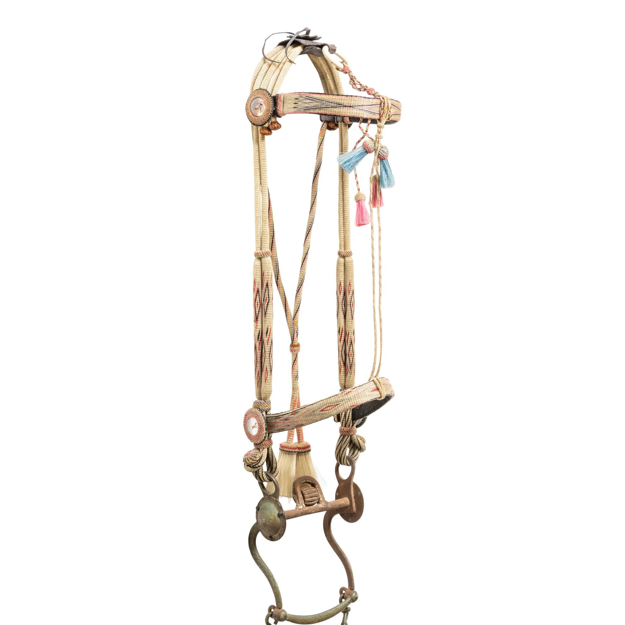 Deer Lodge Prison Horse Hair Bridle In Good Condition For Sale In Coeur d'Alene, ID