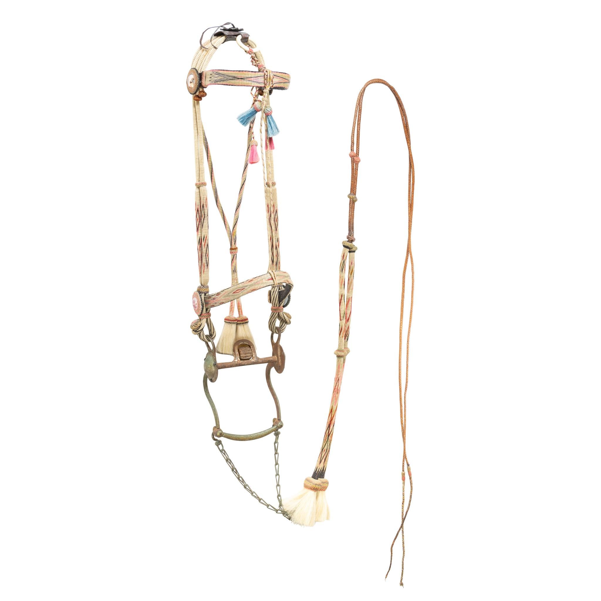 Deer Lodge Prison Horse Hair Bridle en venta 2