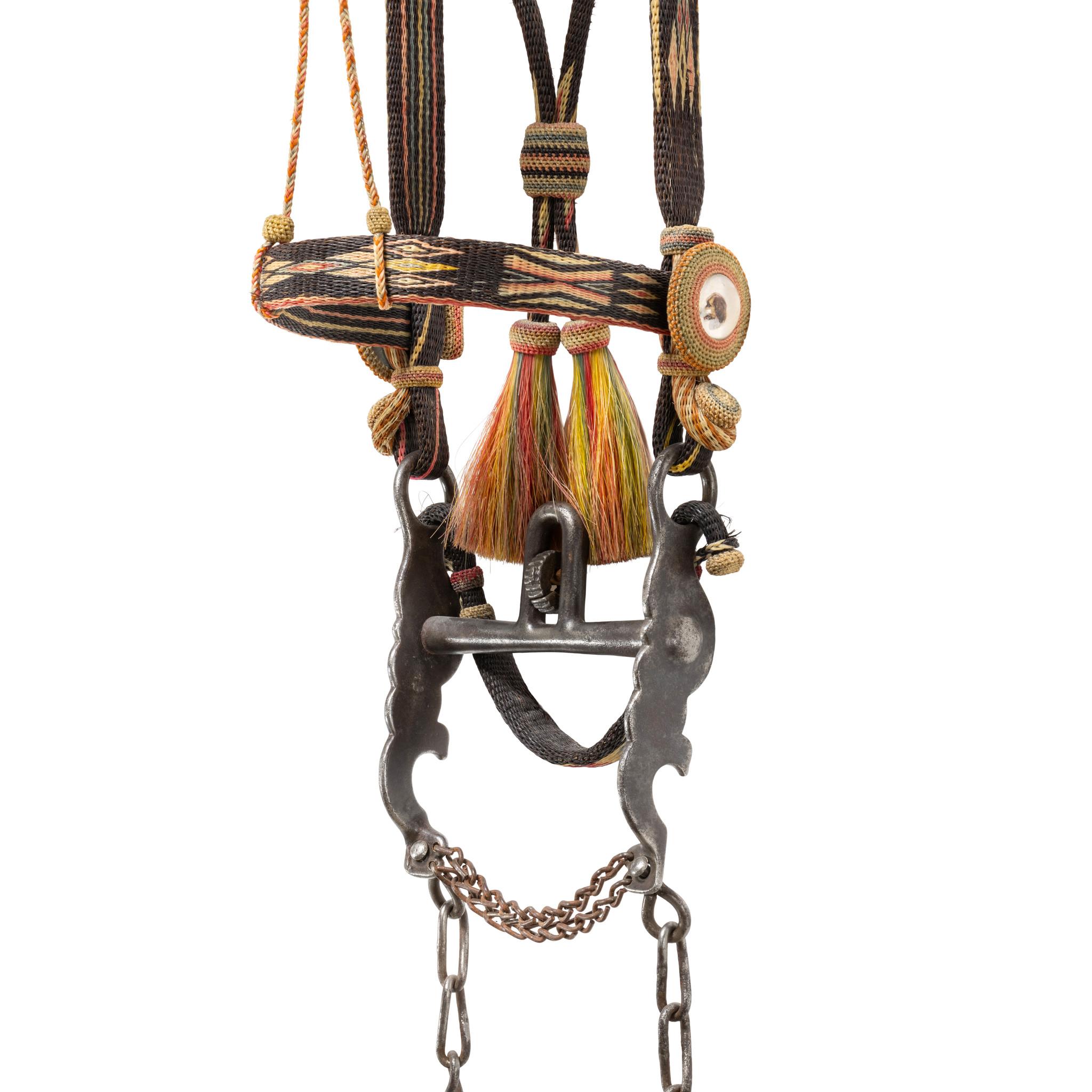 Américain Deer Lodge Prison Horsehair Bridle en vente