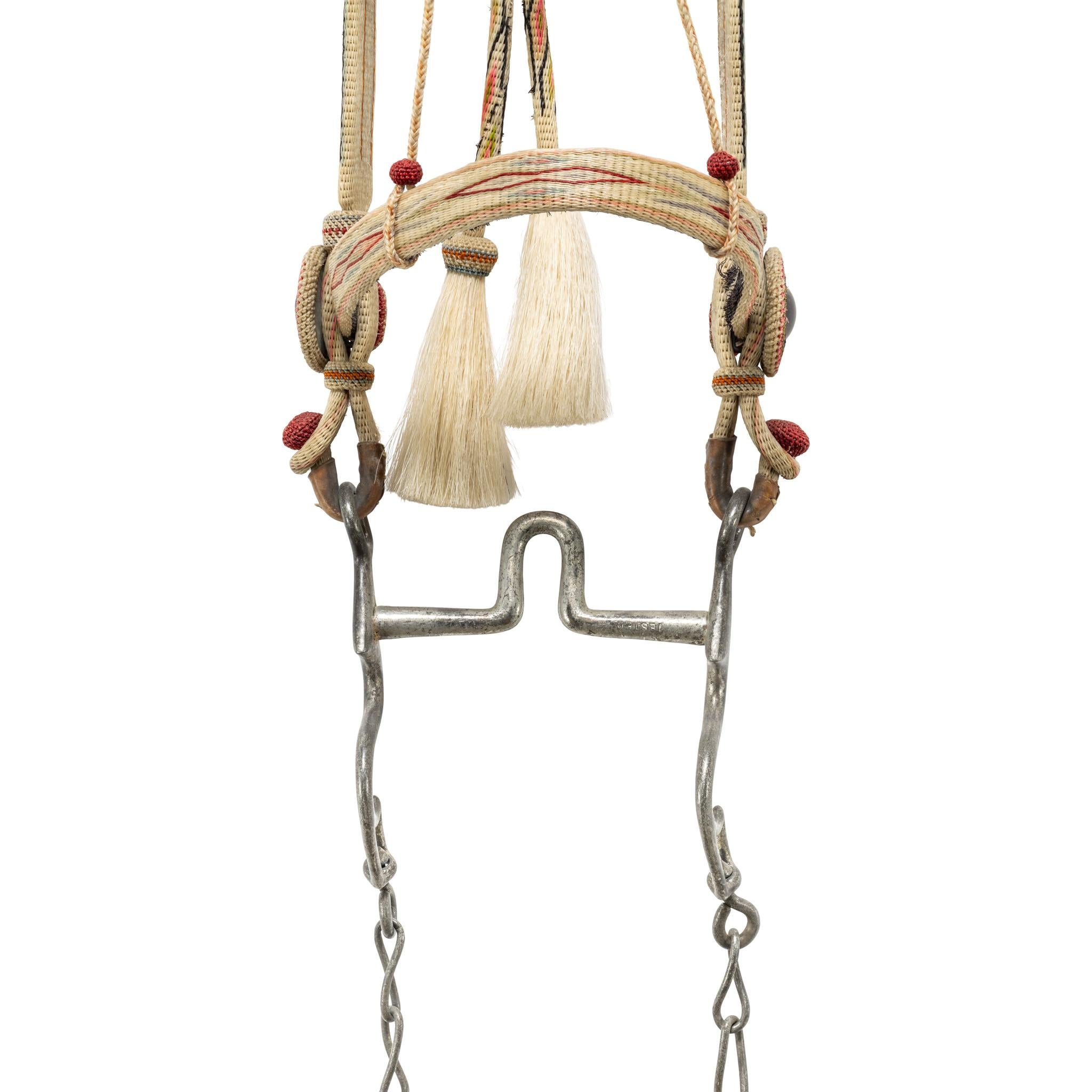 Américain Deer Lodge Prison Horsehair Bridle en vente