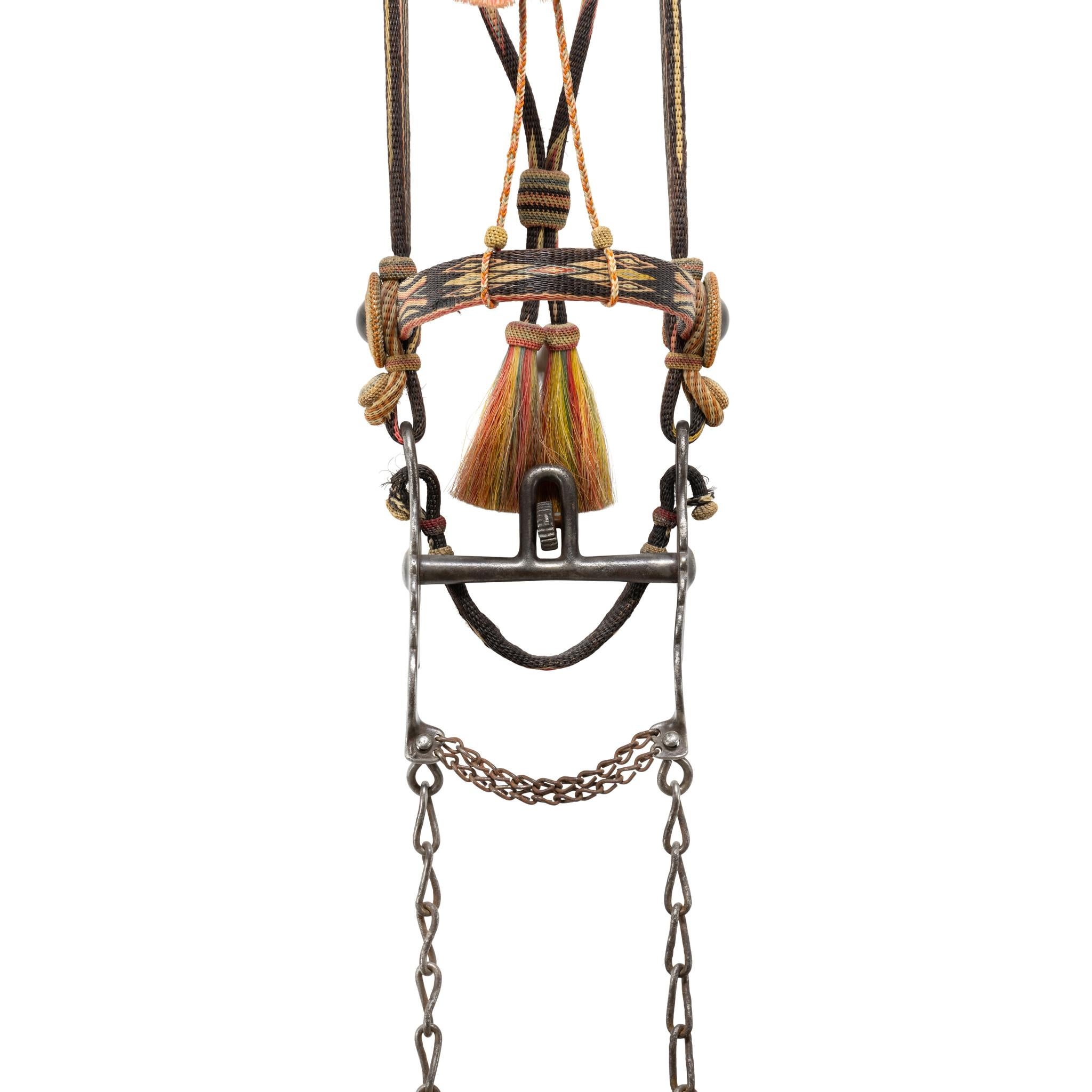 Tissé à la main Deer Lodge Prison Horsehair Bridle en vente