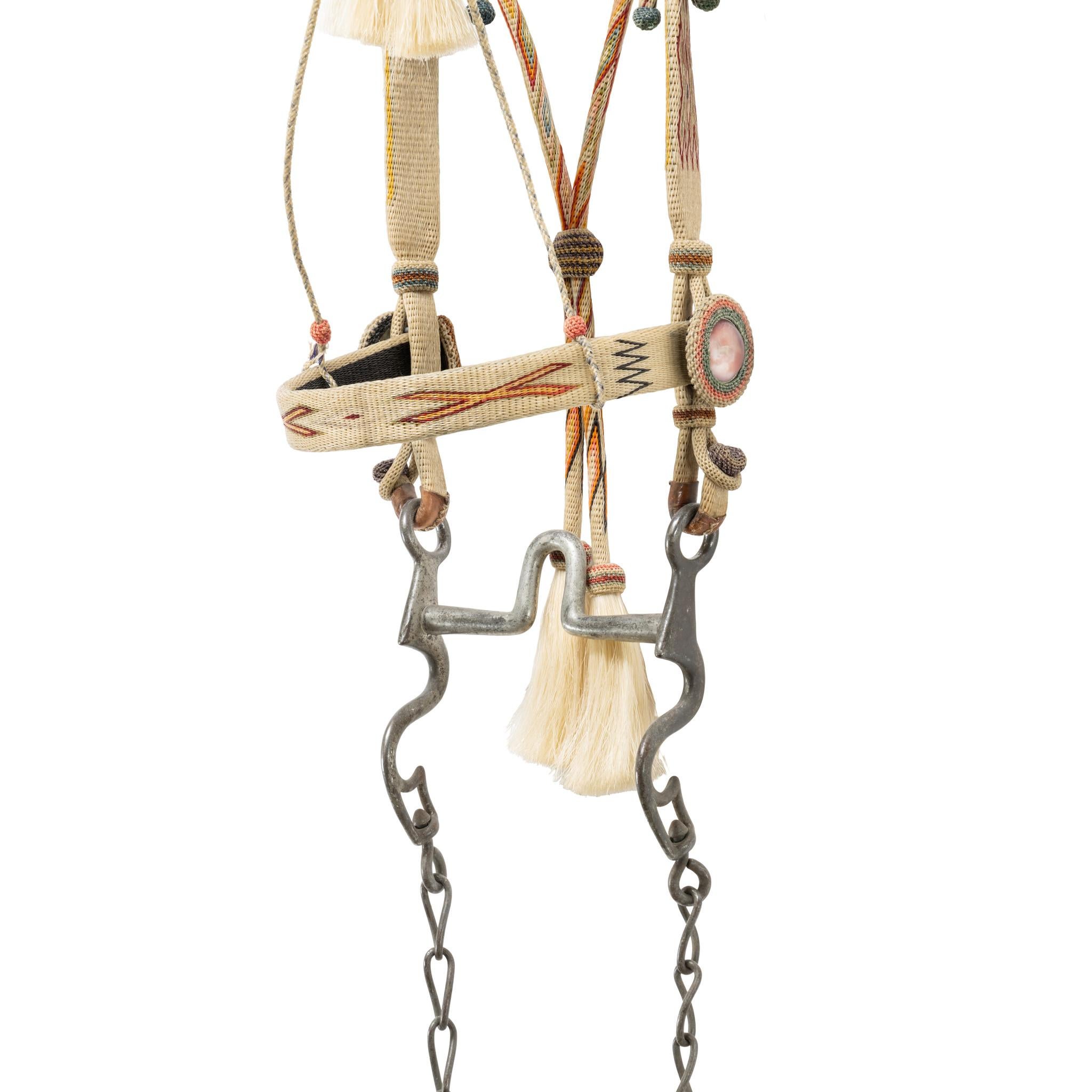 Tissé à la main Deer Lodge Prison Horsehair Bridle en vente