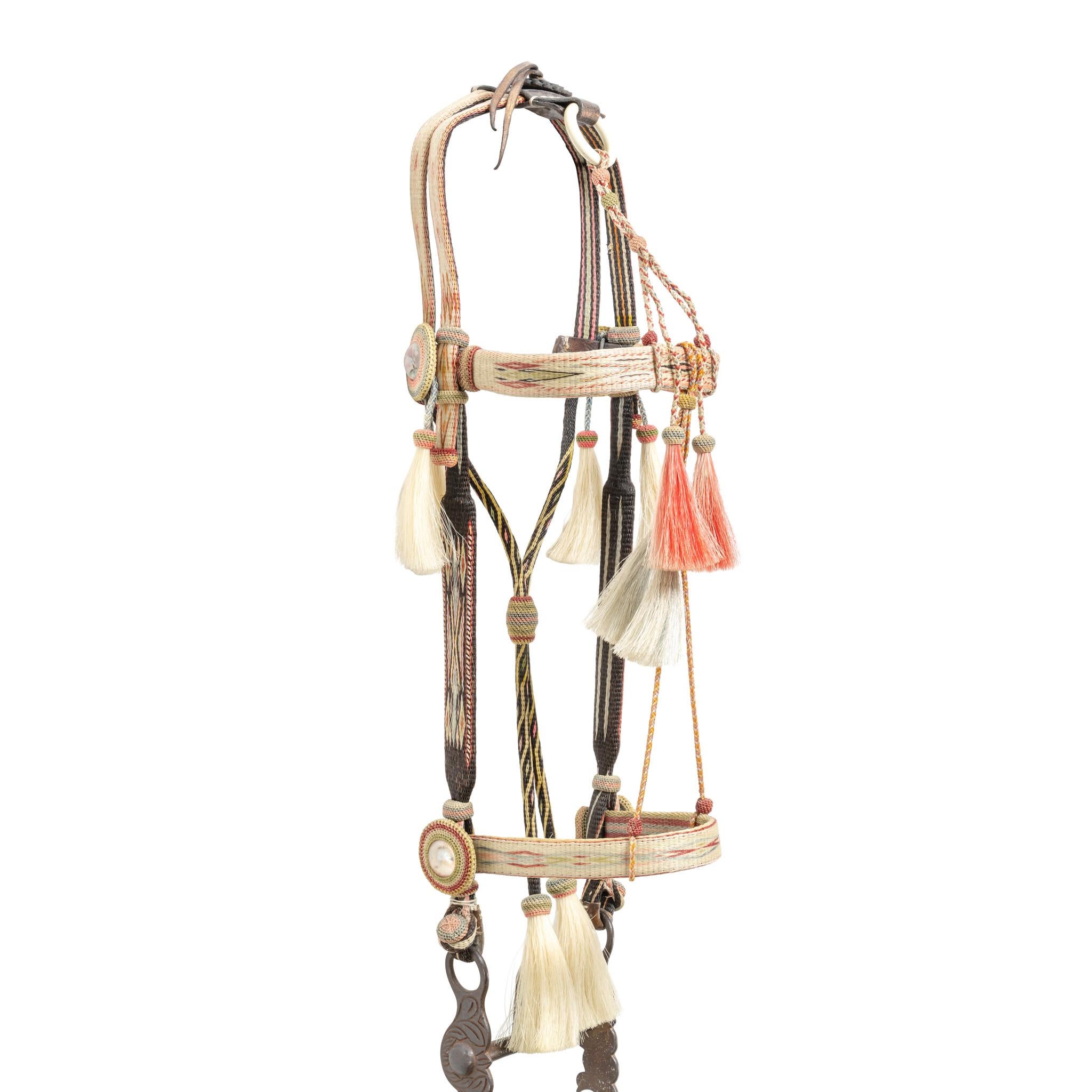 Tissé à la main Deer Lodge Prison Horsehair Bridle en vente