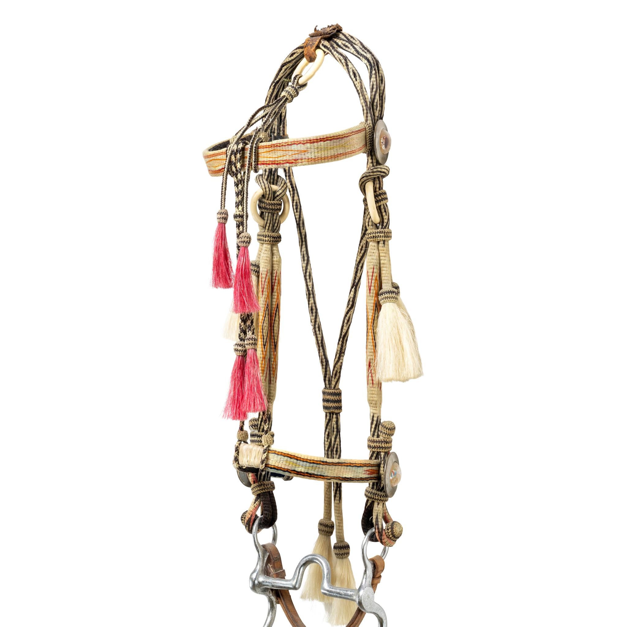 Deer Lodge Prison Horsehair Bridle Bon état - En vente à Coeur d'Alene, ID