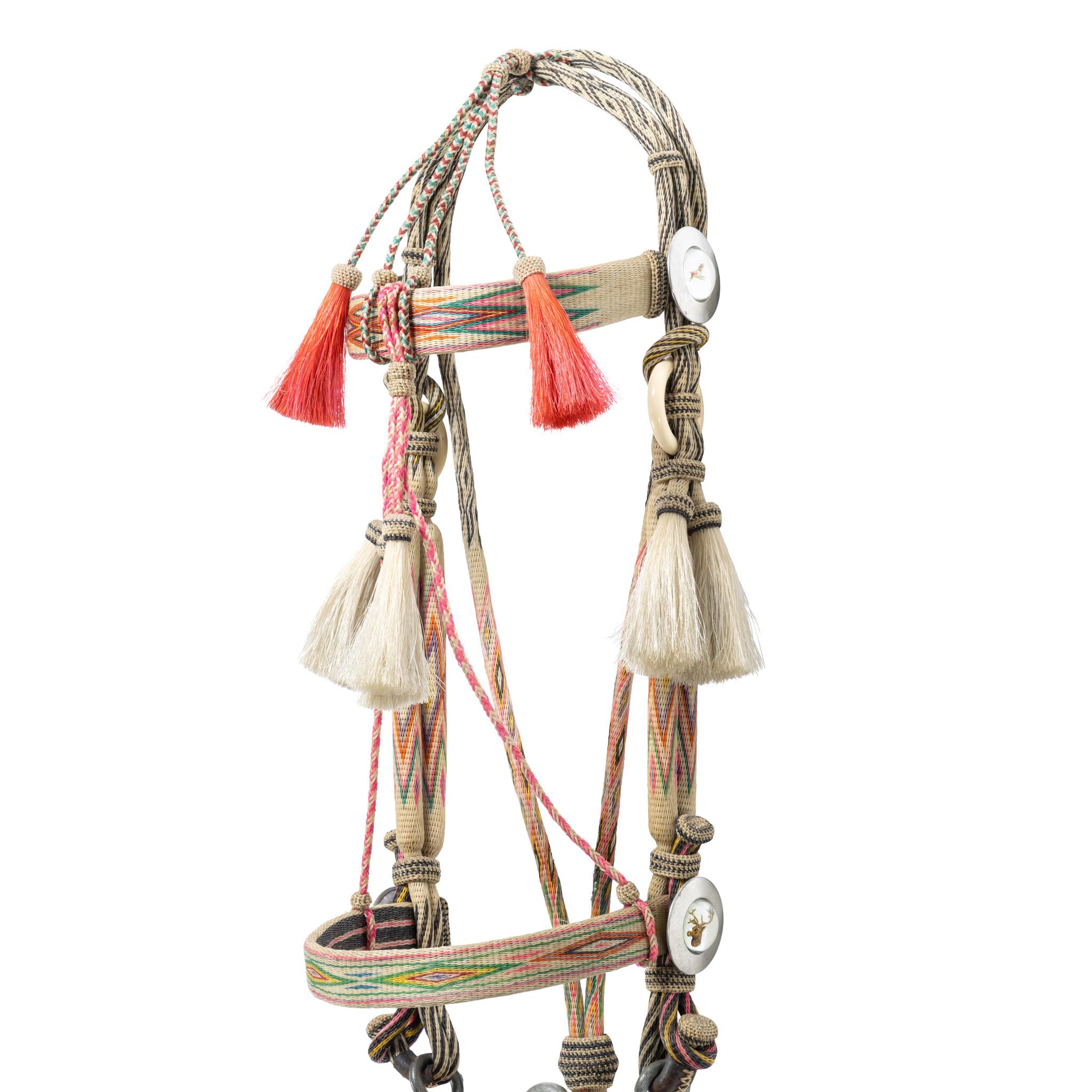 Deer Lodge Prison Horsehair Bridle Bon état - En vente à Coeur d'Alene, ID