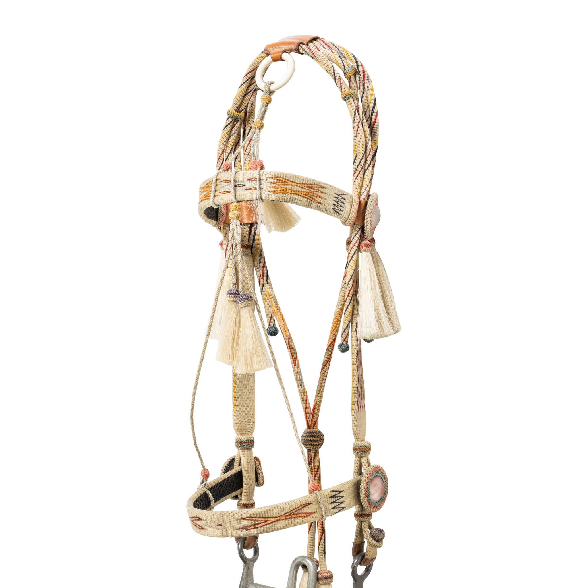 Deer Lodge Prison Horsehair Bridle Bon état - En vente à Coeur d'Alene, ID