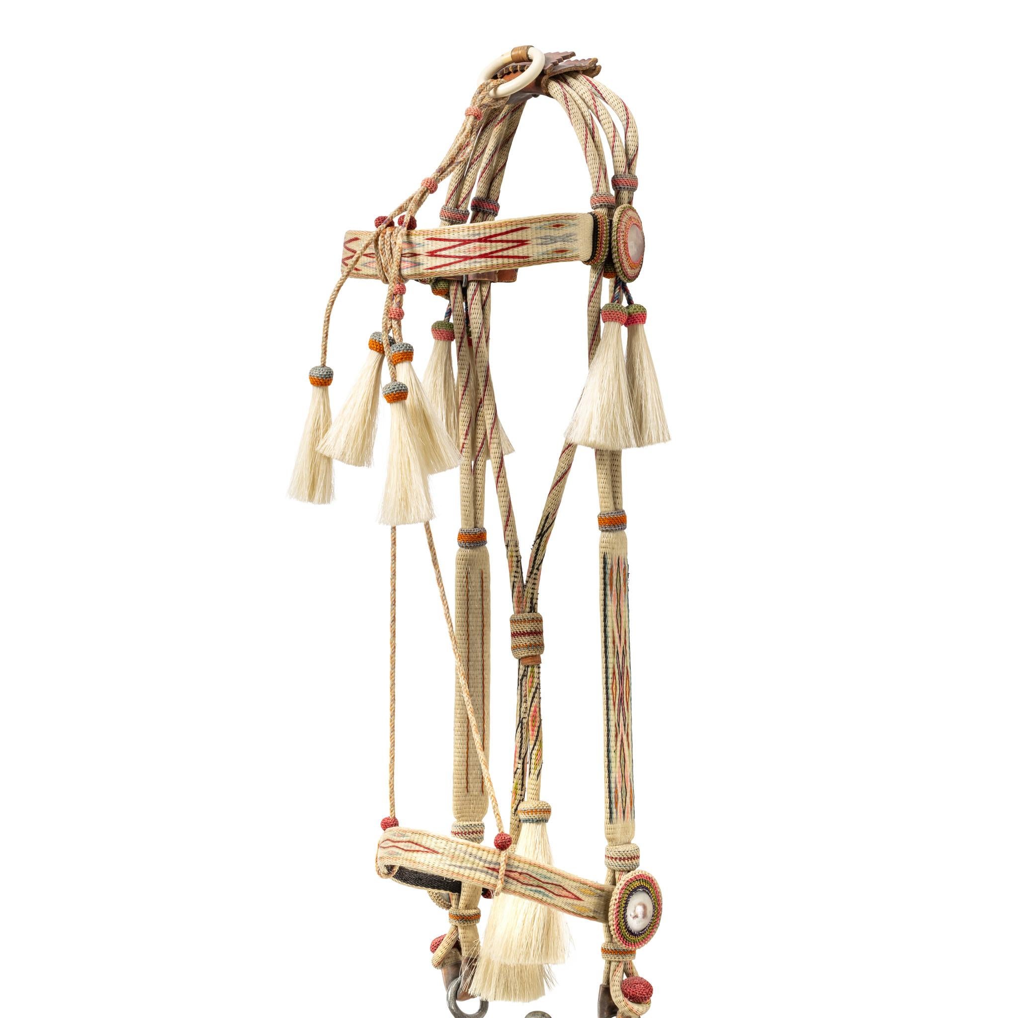 Deer Lodge Prison Horsehair Bridle Bon état - En vente à Coeur d'Alene, ID
