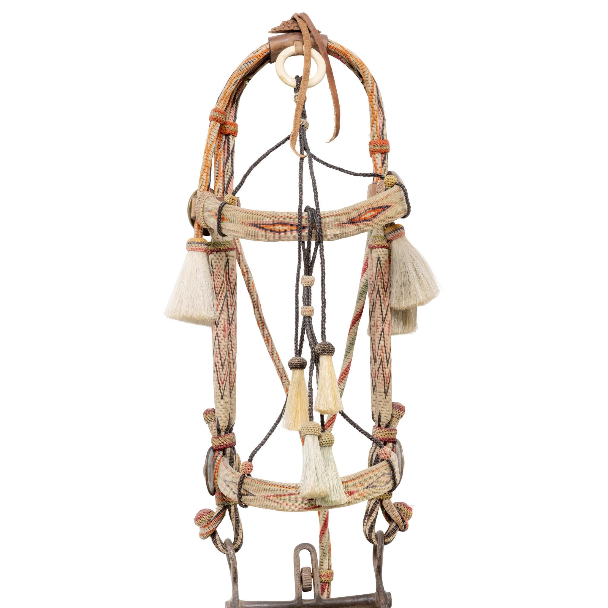 Fibre naturelle Deer Lodge Prison Horsehair Bridle en vente