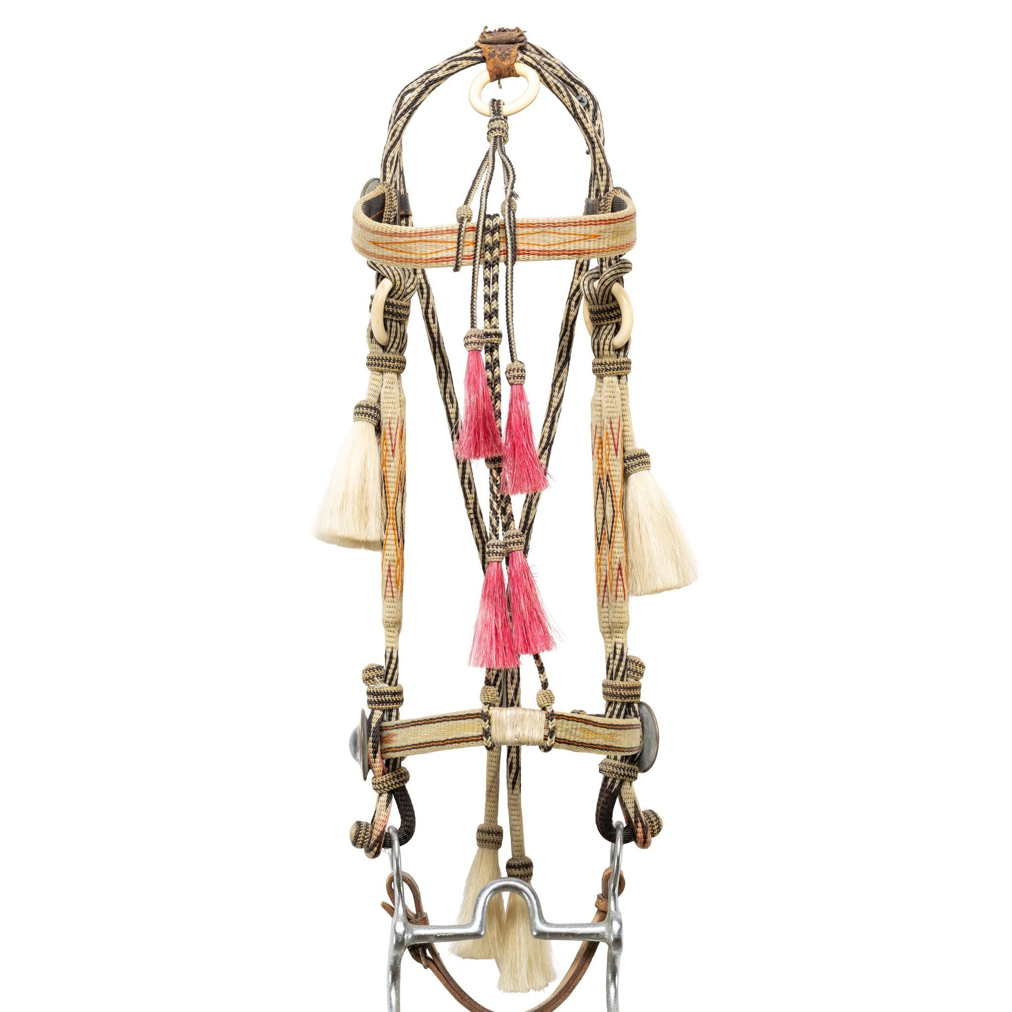 Fibre naturelle Deer Lodge Prison Horsehair Bridle en vente