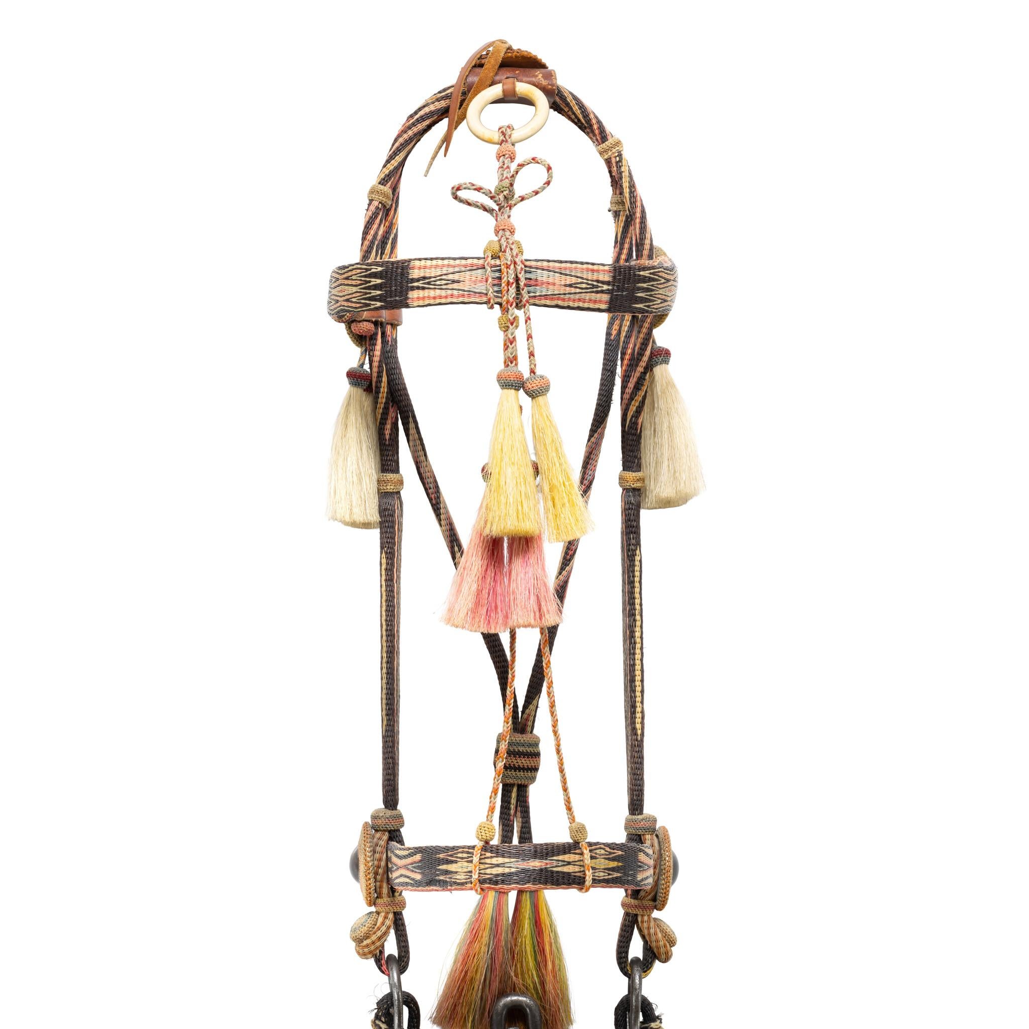 Fibre naturelle Deer Lodge Prison Horsehair Bridle en vente