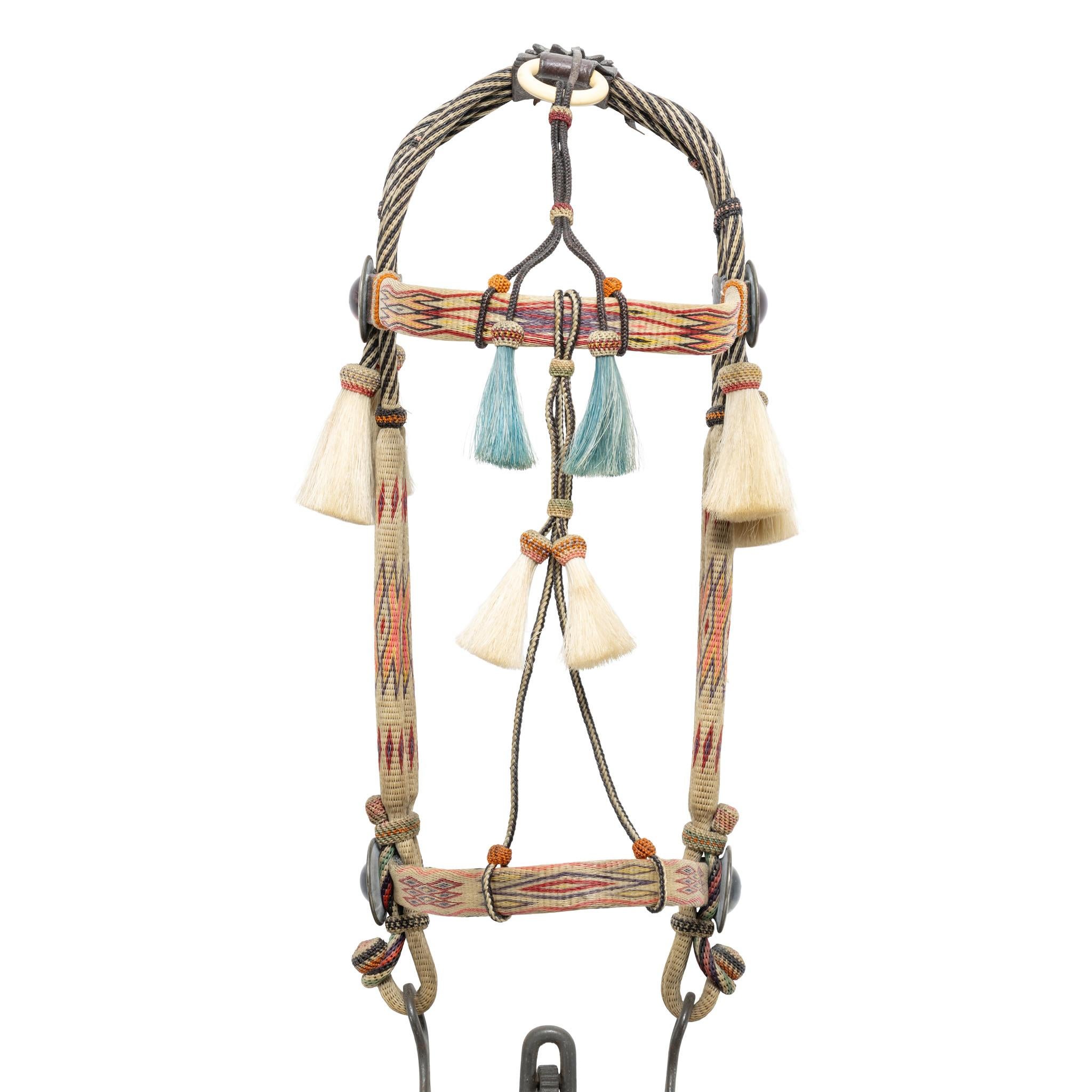 Fibre naturelle Deer Lodge Prison Horsehair Bridle en vente
