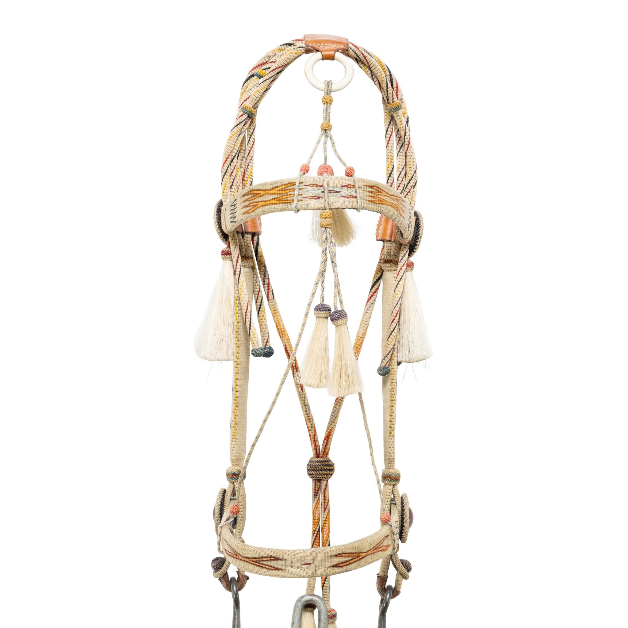 Fibre naturelle Deer Lodge Prison Horsehair Bridle en vente