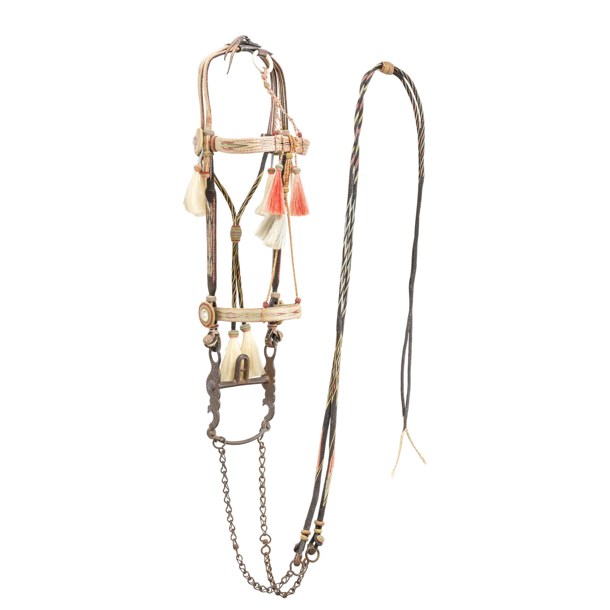 Fibre naturelle Deer Lodge Prison Horsehair Bridle en vente