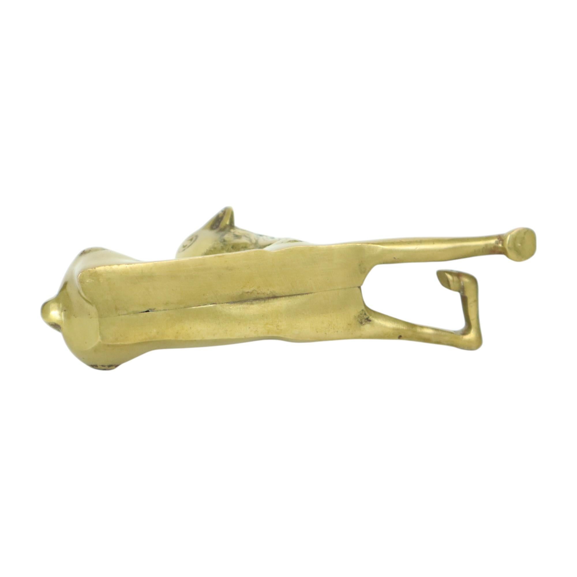 Deer Statue Sculpture Copper Brass Reclining Deer Sarreid Ltd For Sale 2