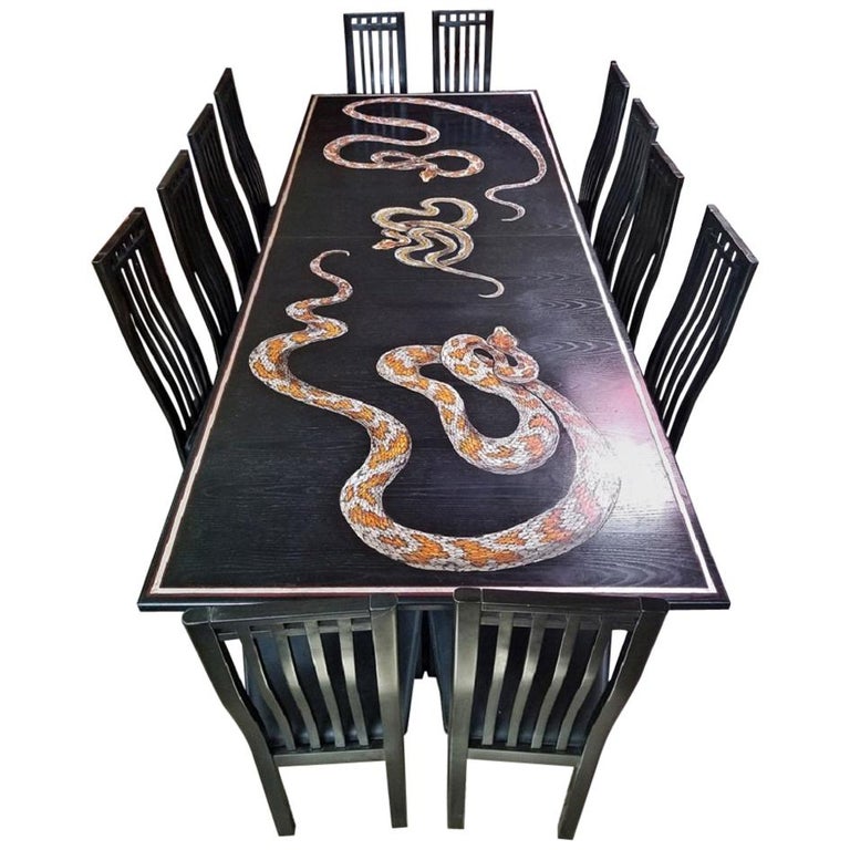 Def Leppard Snake Table FBT Joe Elliott at 1stDibs