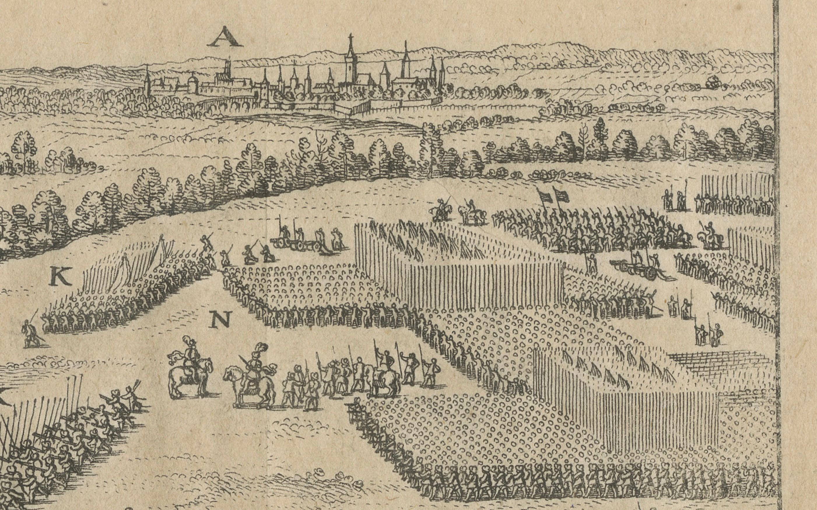 Defeat at River Gete : The Fall of Orange to Alva in 1568, publié en 1730 en vente 2