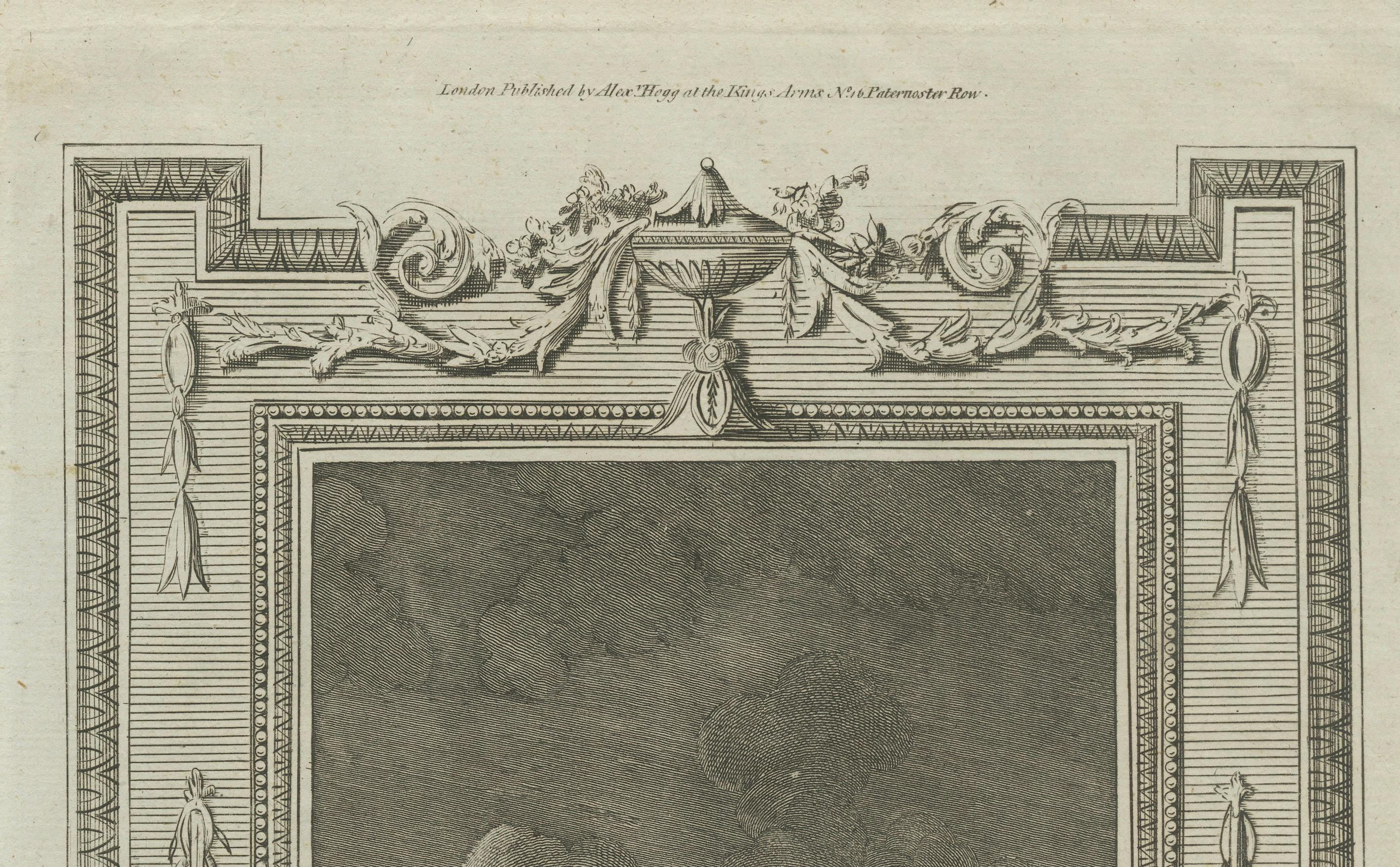 Defeat of the Spanish Armada, 1588: Kupferstich von Alexander Hogg aus dem 18. Jahrhundert (Graviert) im Angebot