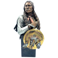 "Defiant Comanche" Mixed Media Sculpture by Chris Pardell