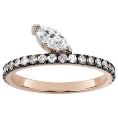 Defne Night Sky Ring, Marquise Diamond Ring