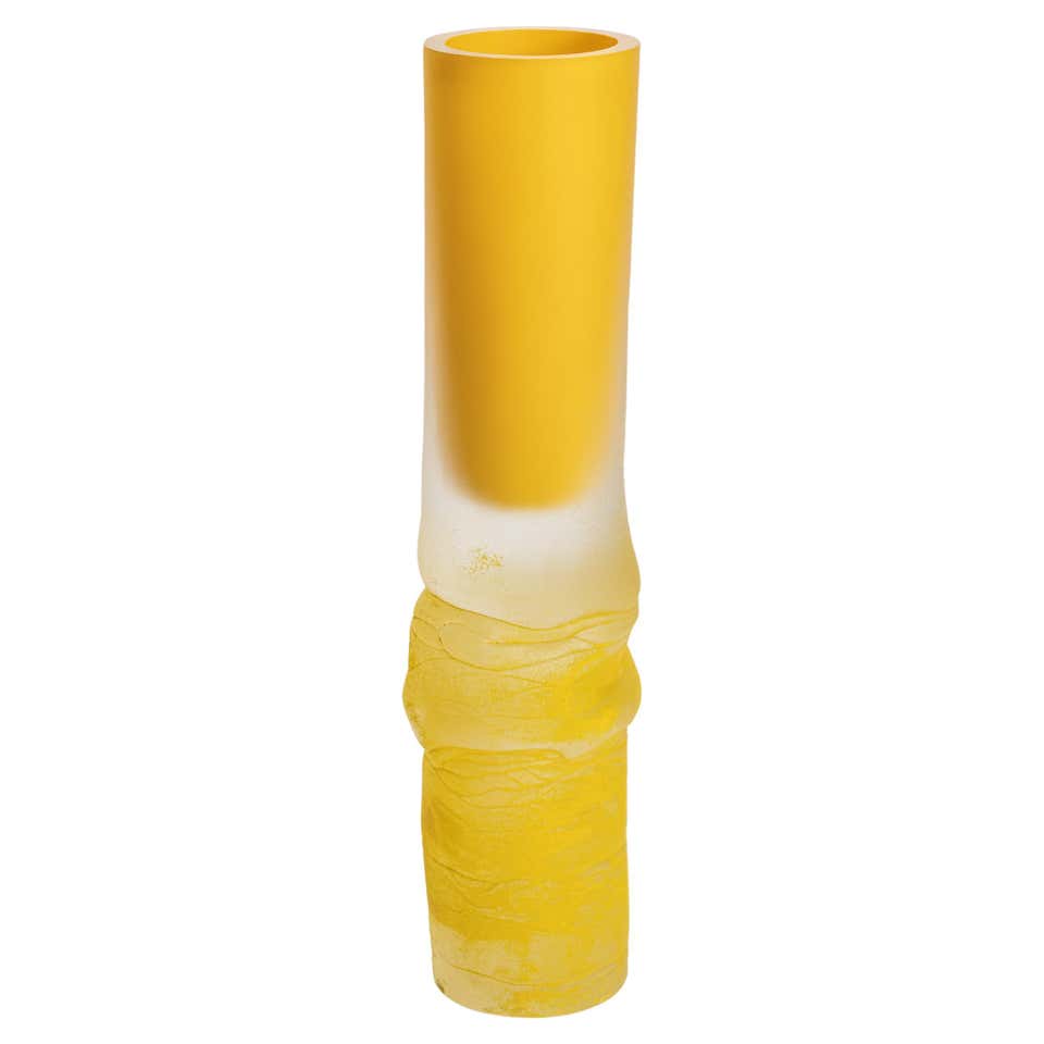 Fan-11 Yellow Vase by Formafantasma For Sale at 1stDibs
