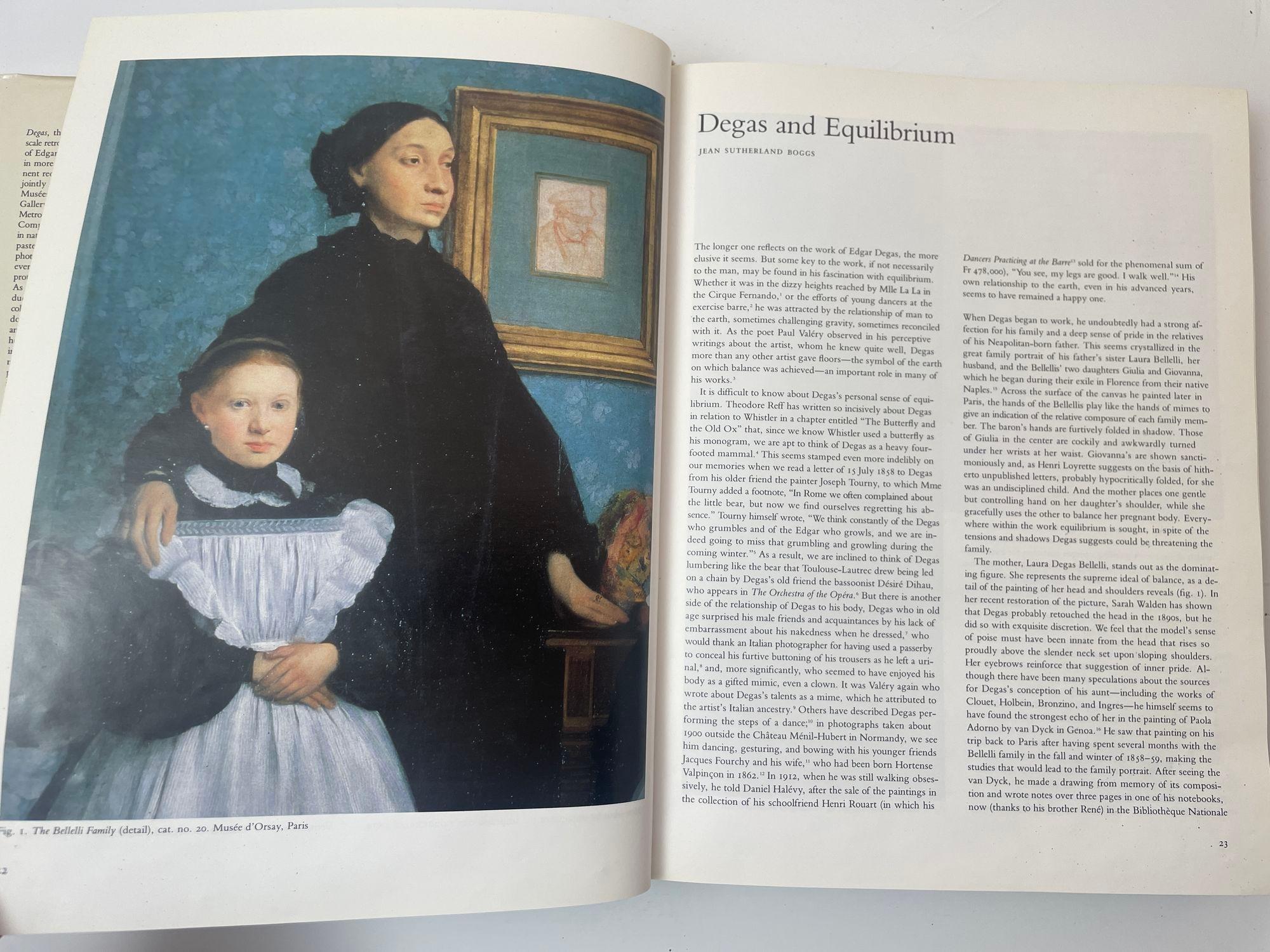 20th Century Degas by Jean Sutherland Boggs Hardcover Book Met Museum of Art 1st Ed. 1988 For Sale