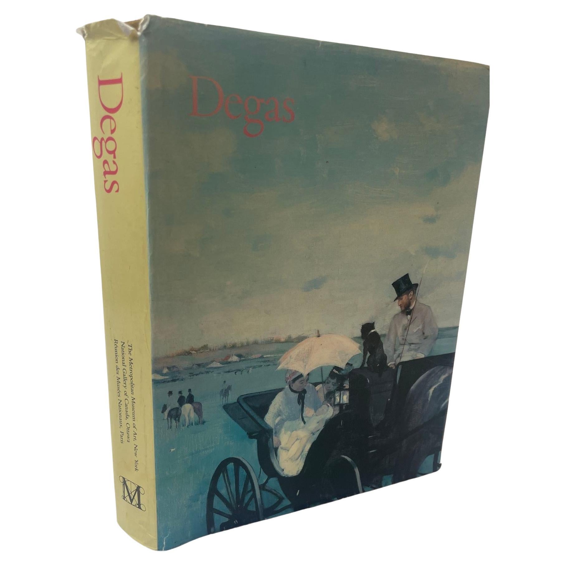 Livre à couverture rigide Degas par Jean Sutherland Boggs, Met Museum of Art, 1ère édition 1988