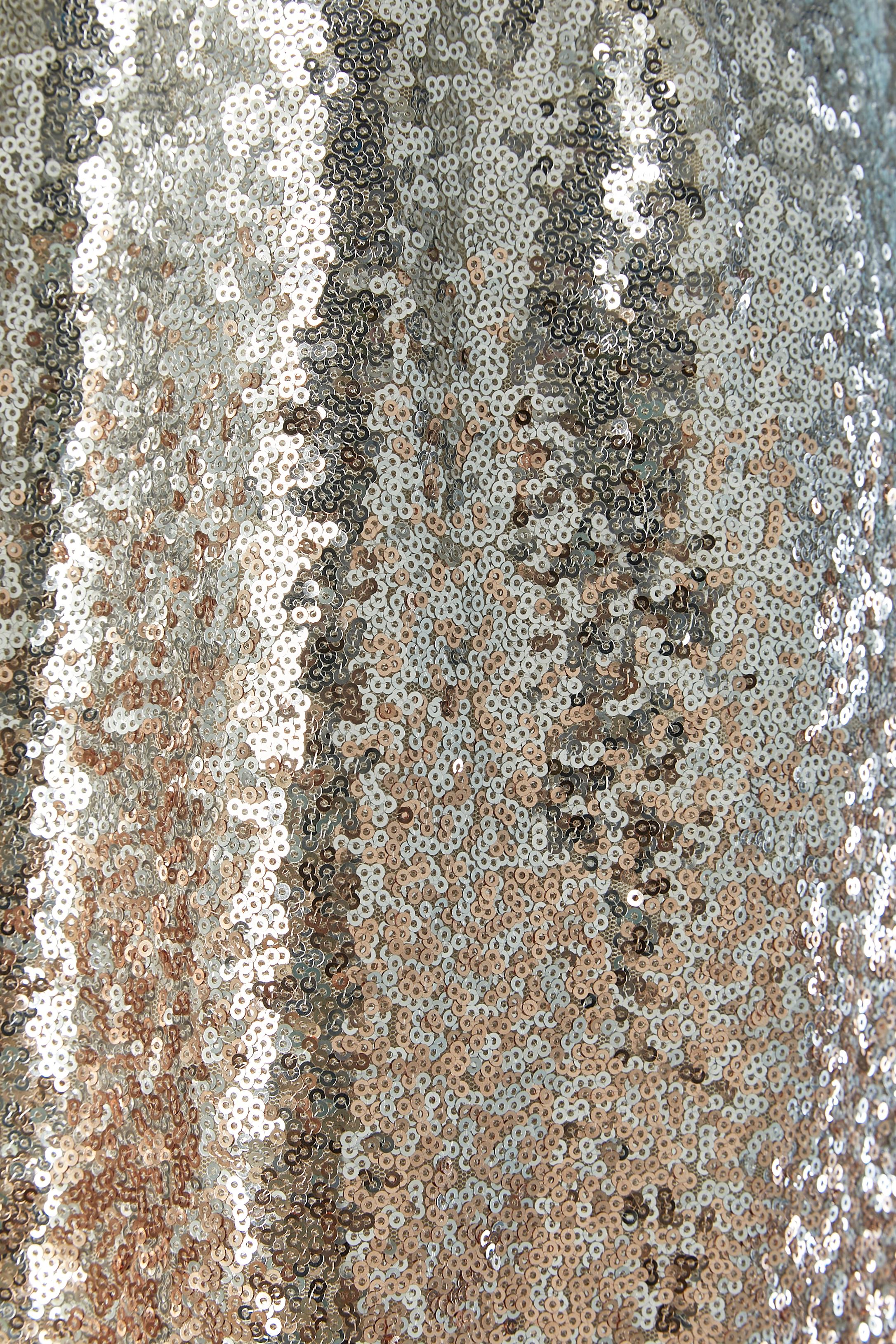 Gray Degradé sequin cocktail dress LULUS New with tag For Sale