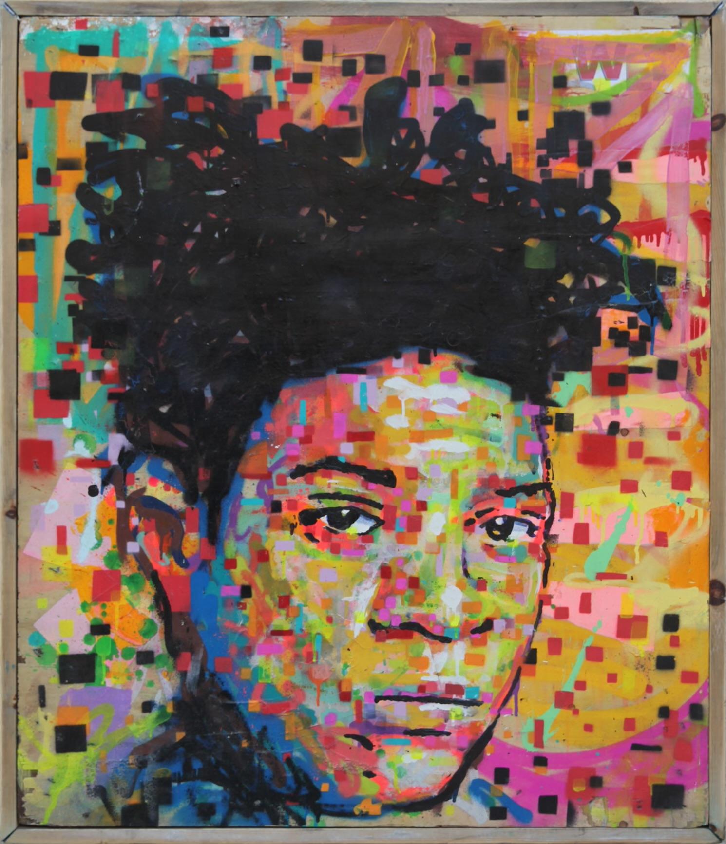 Degrupo Portrait Painting - Basquiat by DeGrupo
