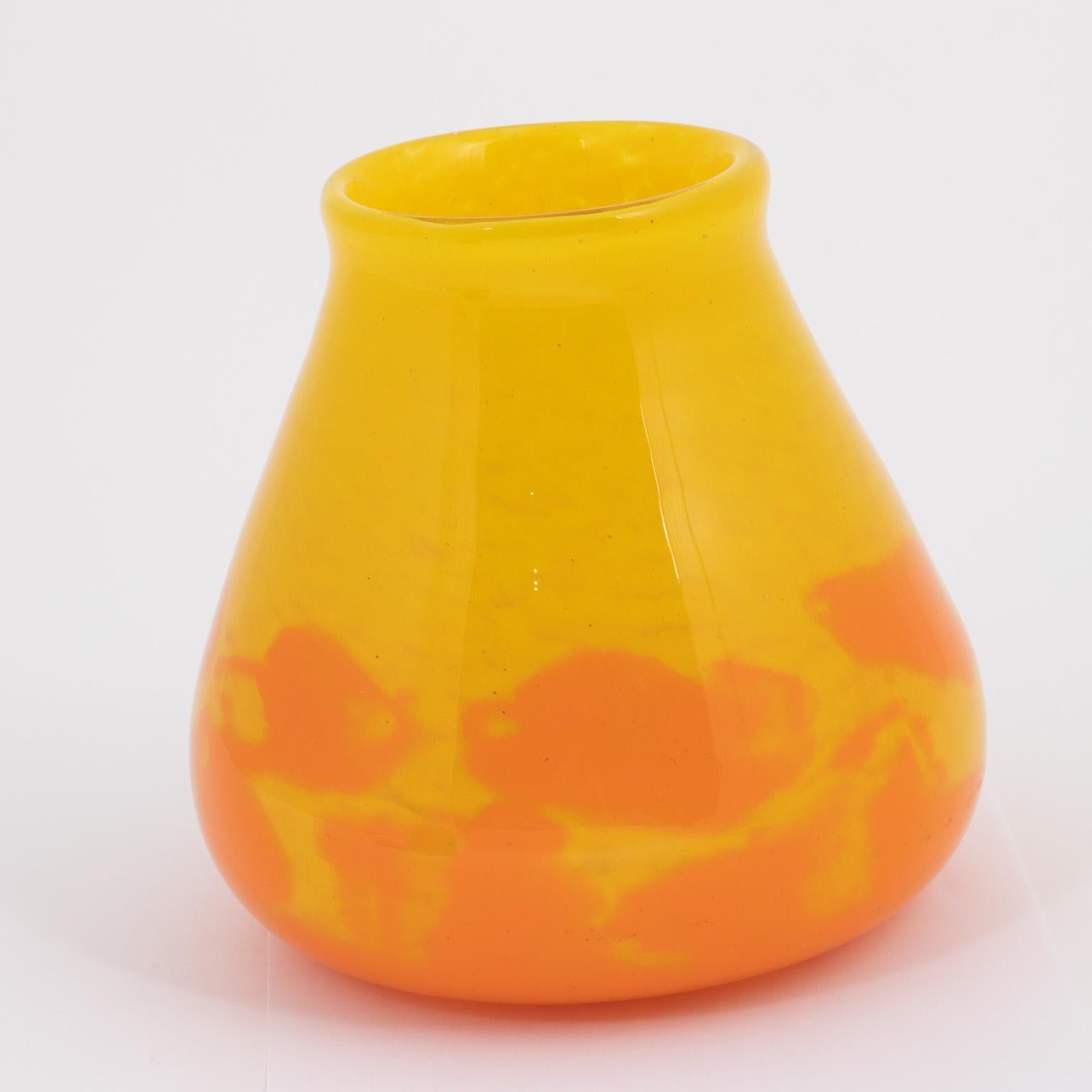 Degue Art Deco French Art Glass Vase 7