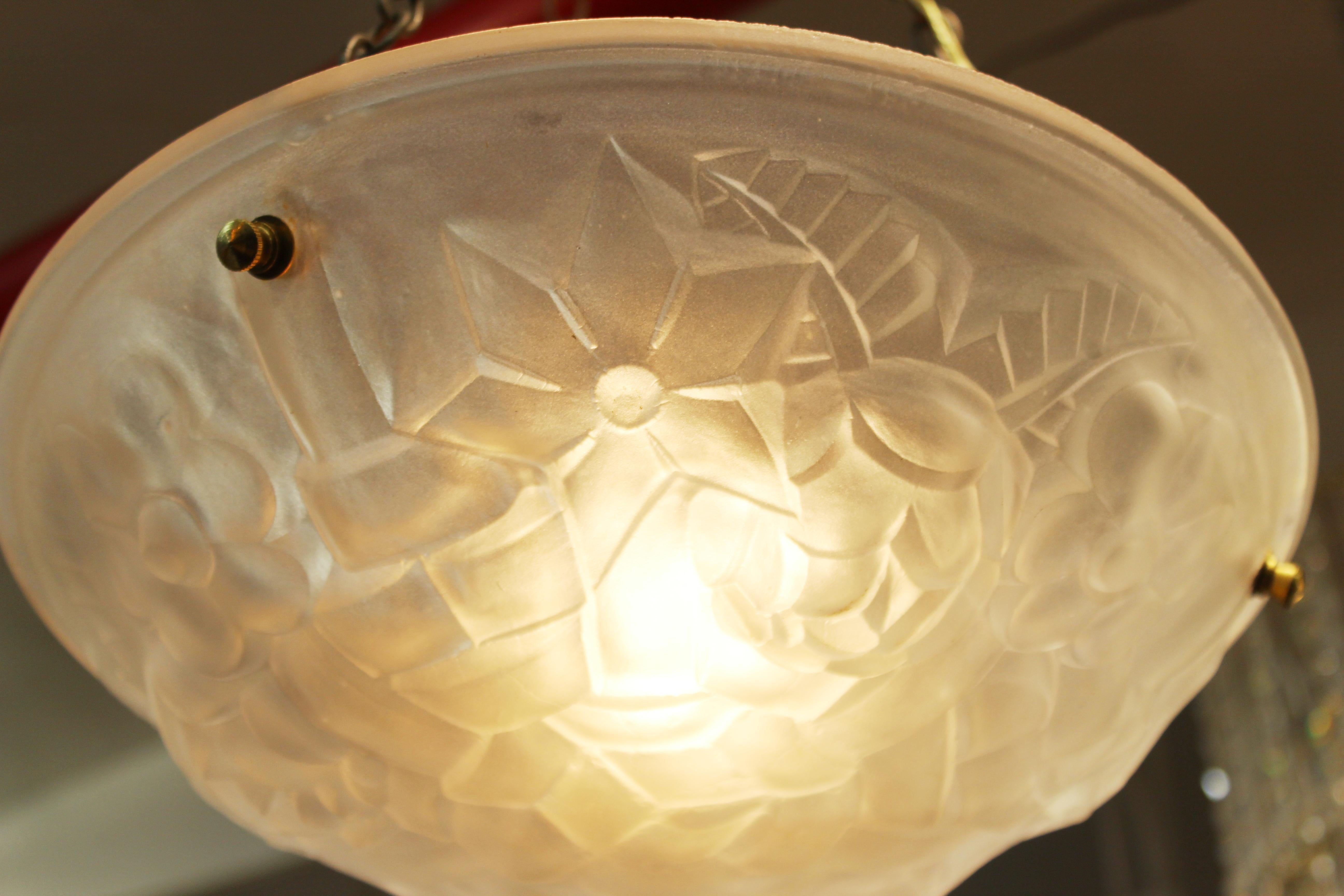 glass bowl ceiling light