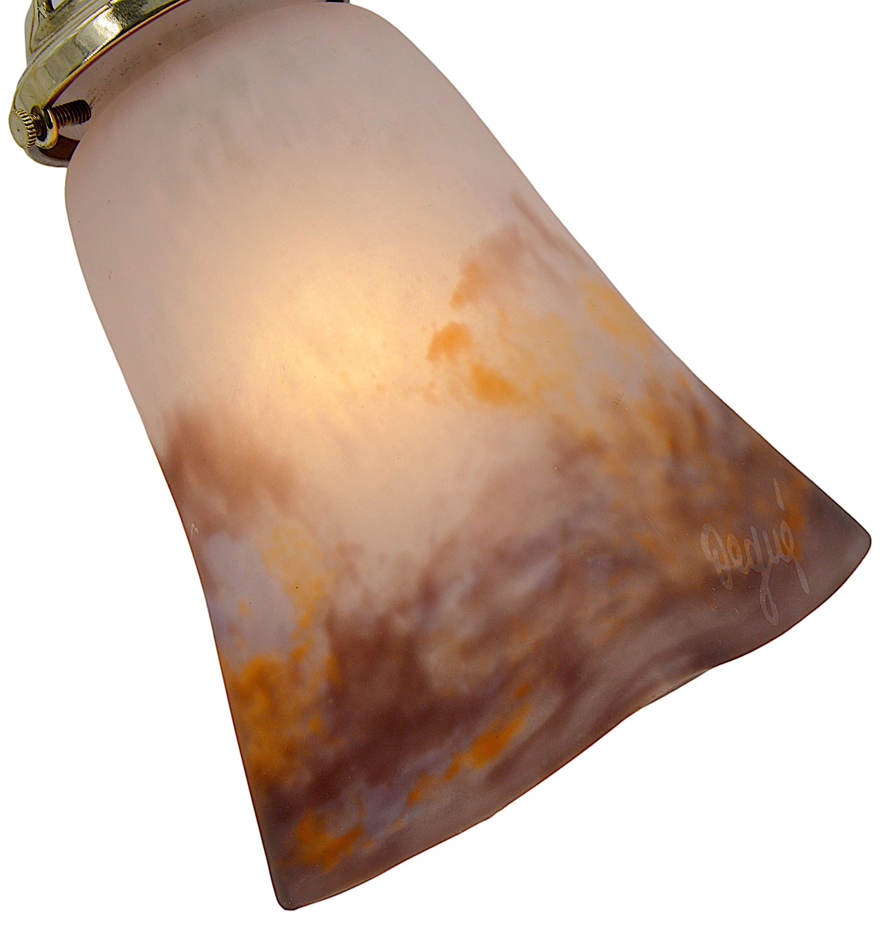 DEGUE French Art Deco Table Lamp 1920 For Sale 2