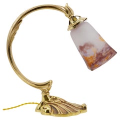 Lampada da tavolo Art Deco francese Degue, 1920