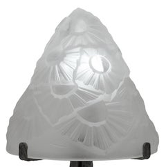 DEGUE & Henri FOURNET 'Le Fer Forgé' Lampe de table Art Déco 1920