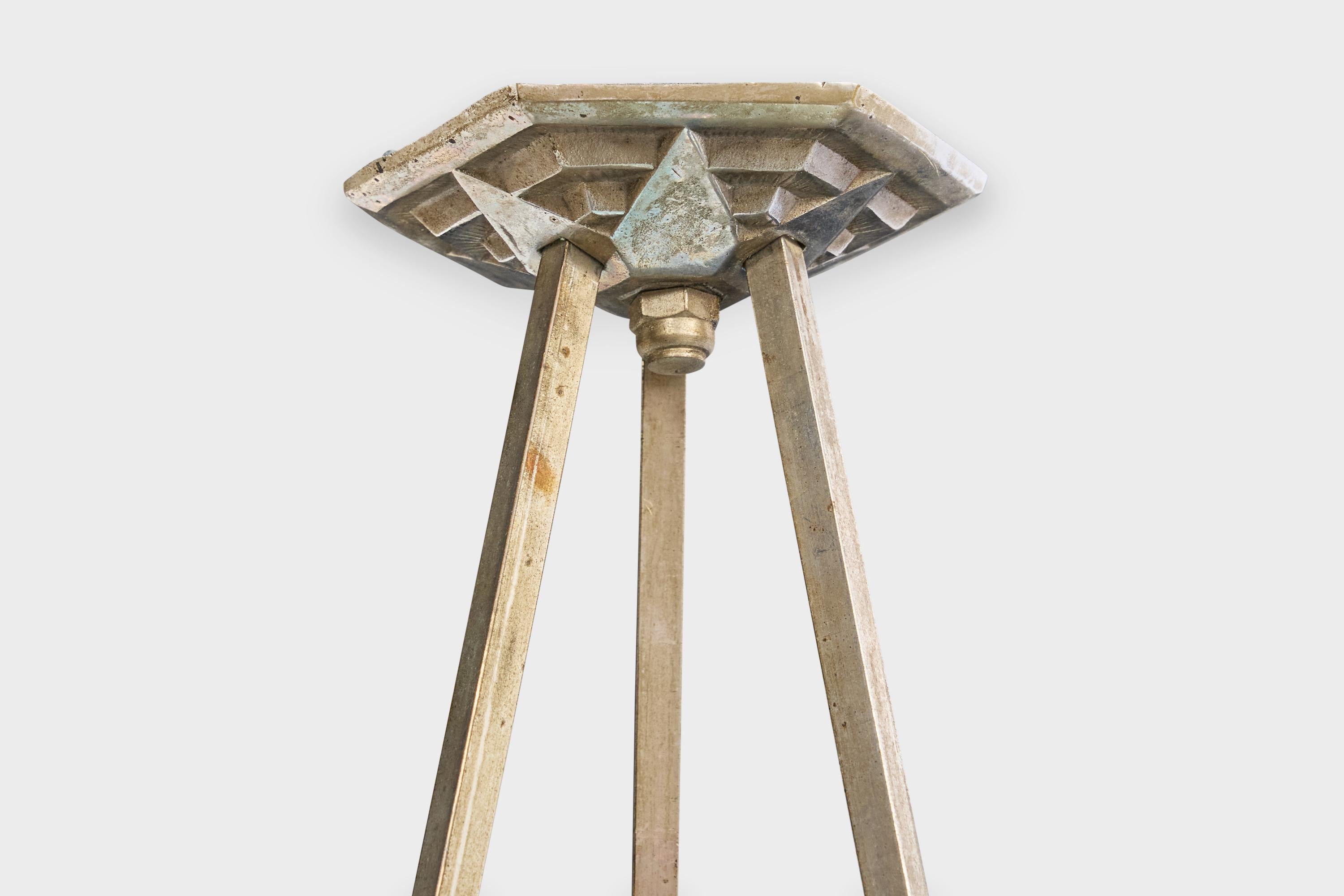 Degué, Lámpara colgante, Vidrio, Metal, Francia, Años 30 en venta 3