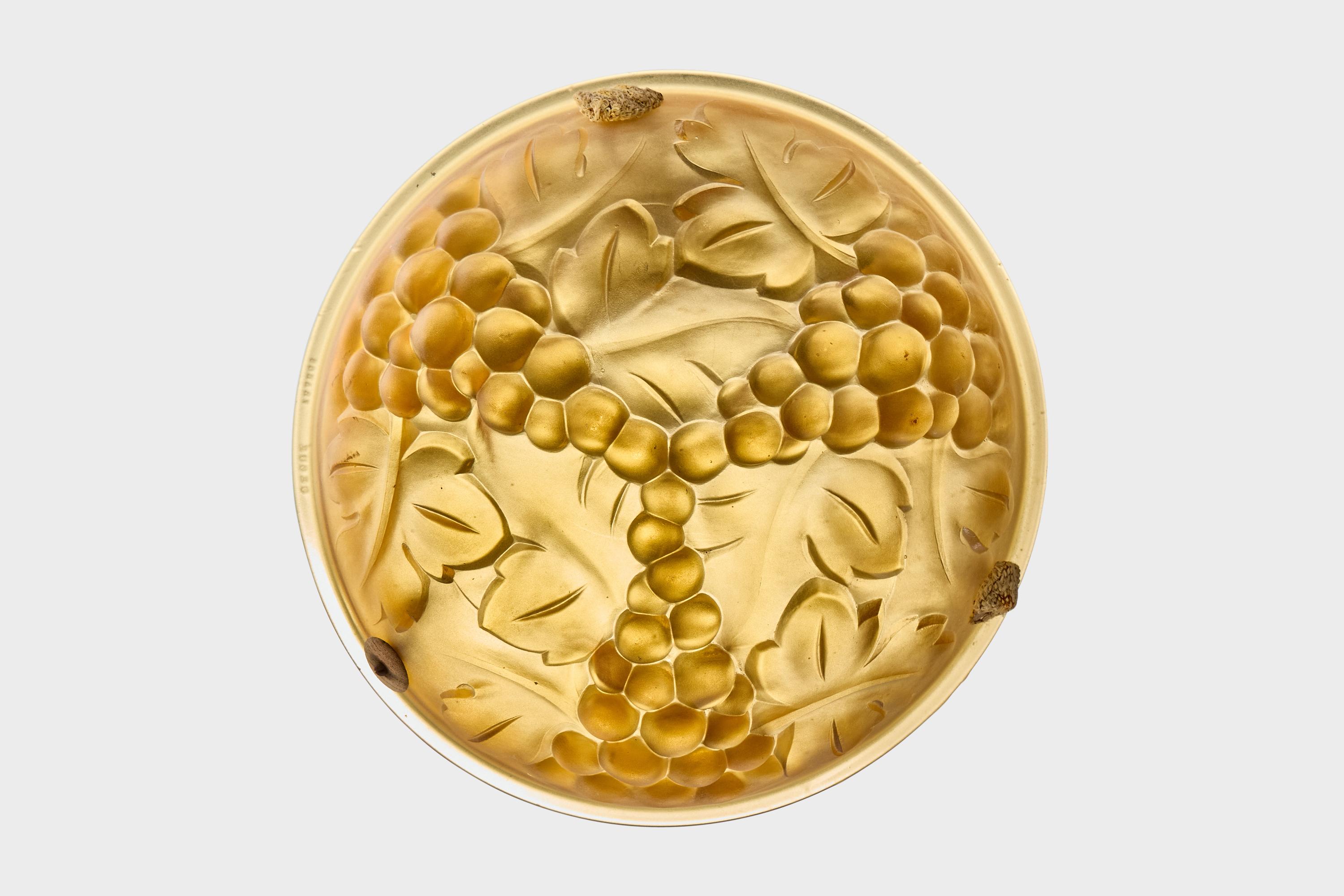 Degué, lampada a sospensione, vetro, corda, Francia, anni '30 In condizioni buone in vendita a High Point, NC