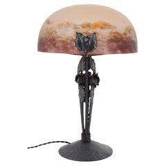 DEGUE Rara lámpara de mesa Art Déco, 1920