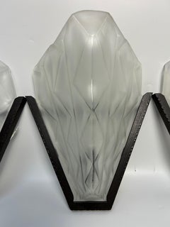 Degué Set di 3 luci da parete in stile Art&Deco