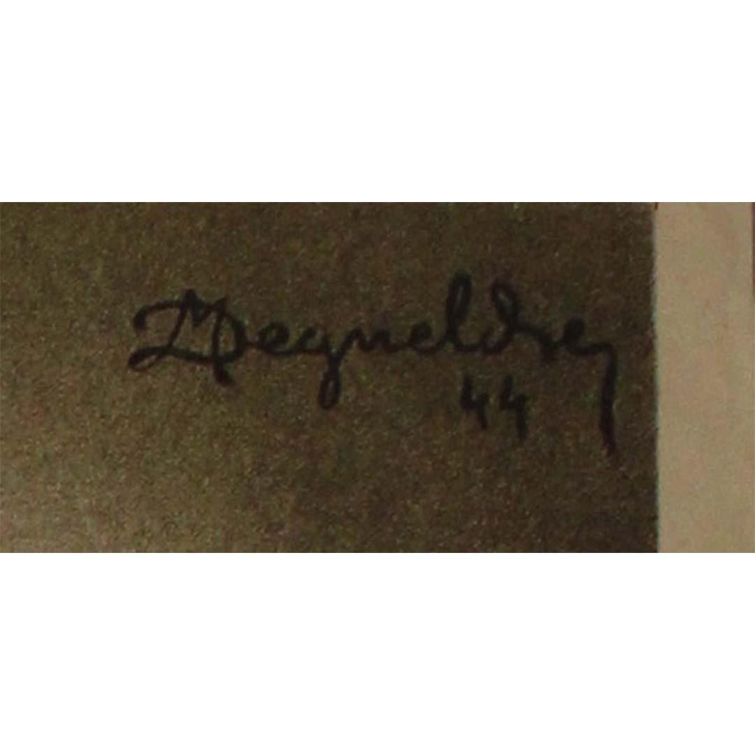 Original French political poster from 1947 - General Charles de Gaulle - RPF - Black Print by Deguelche