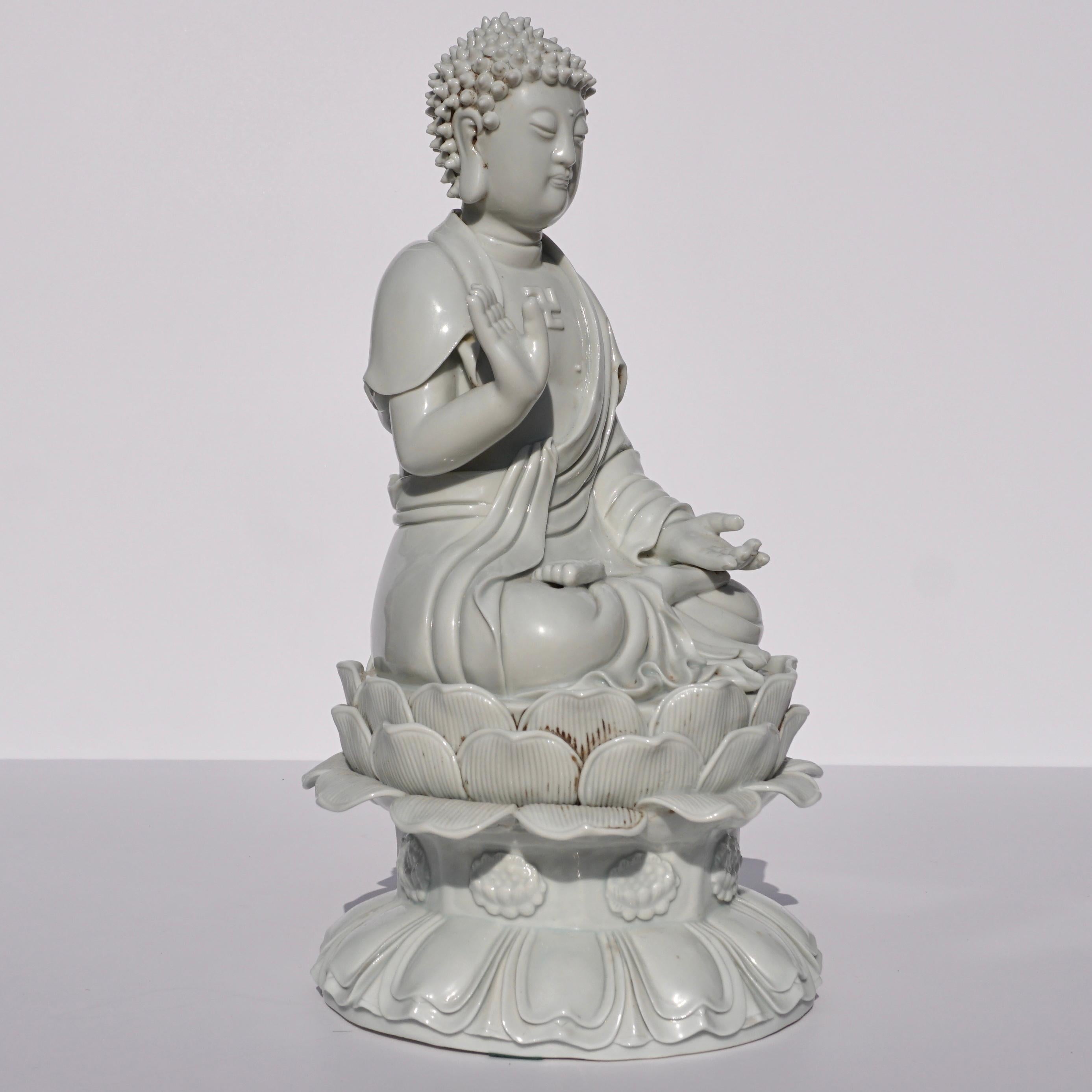 Chinese Export Dehua Blanc De Chine Buddha